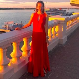 Maxi Red Dress by Spazio Sei
